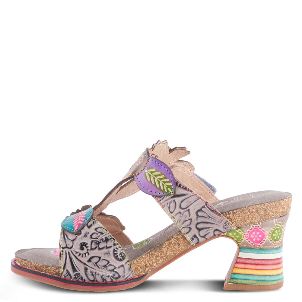 Rossie in Grey Multi Leather by L'Artiste