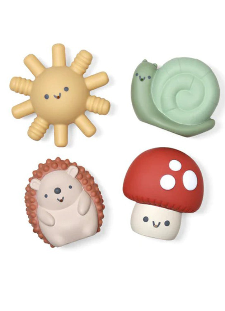 Itzy Squirt 4 Pack Soft Bath Toys by Itzy Ritzy