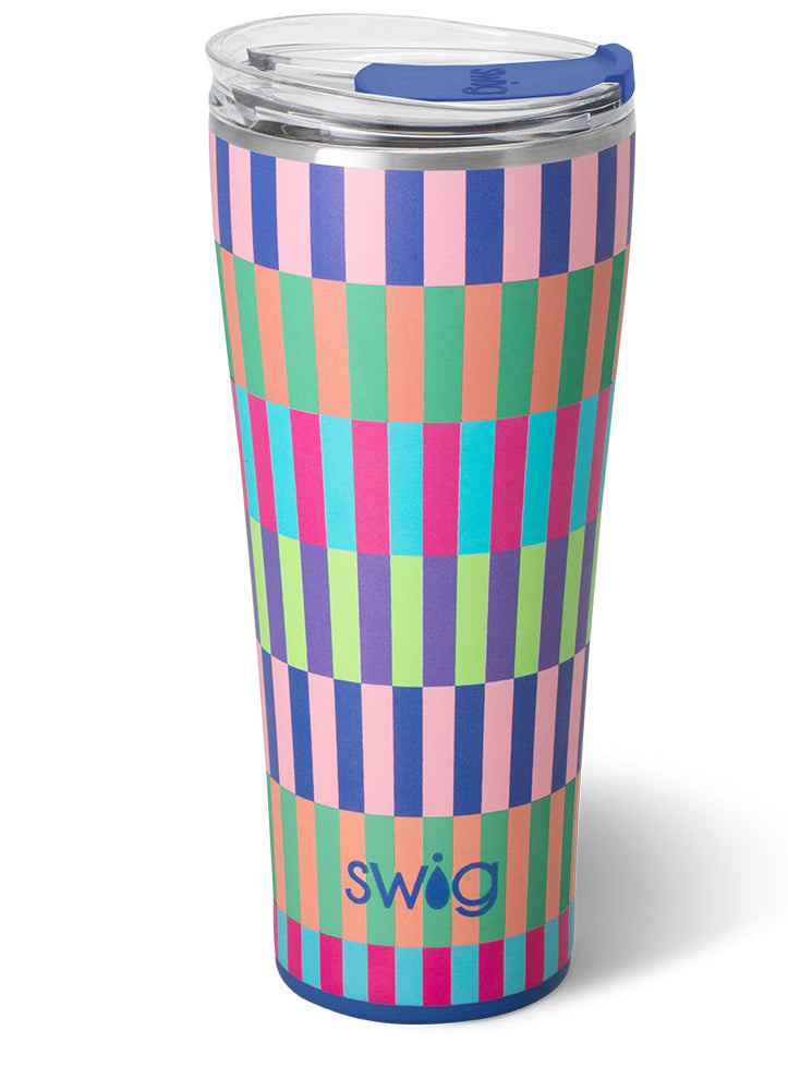 Brite Stripe Tumbler 32oz by Swig Life