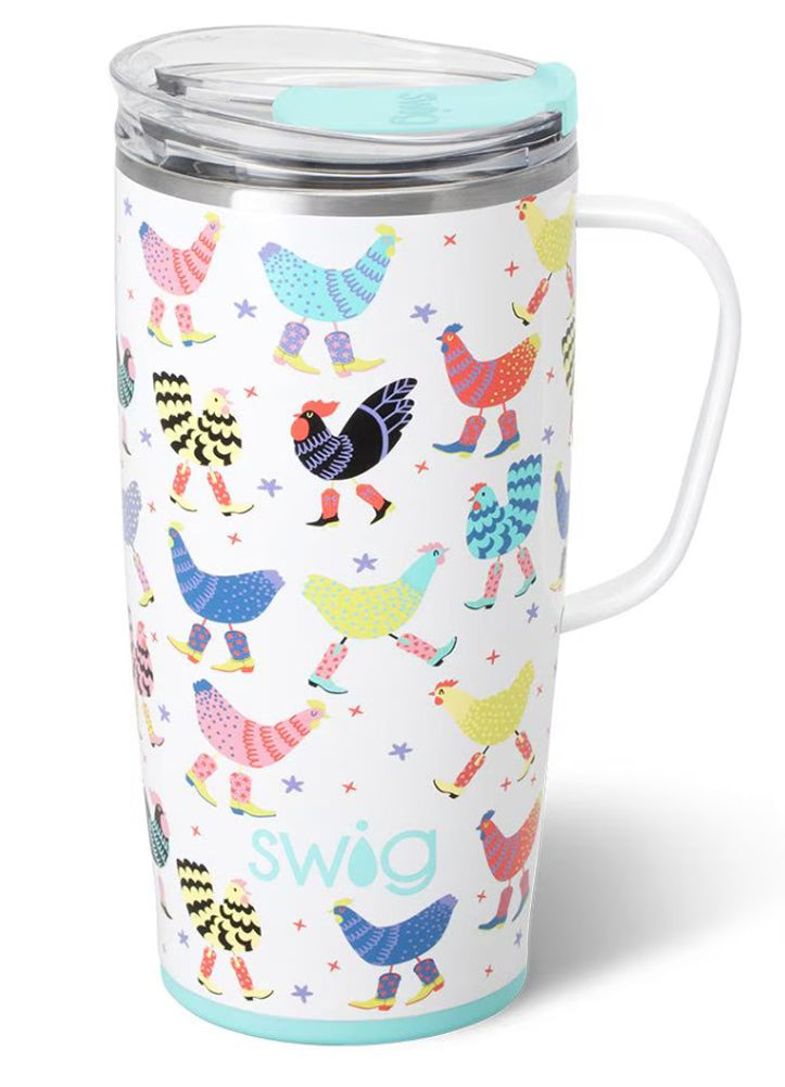 Funky Chicken Travel Mug 22oz by Swig Life