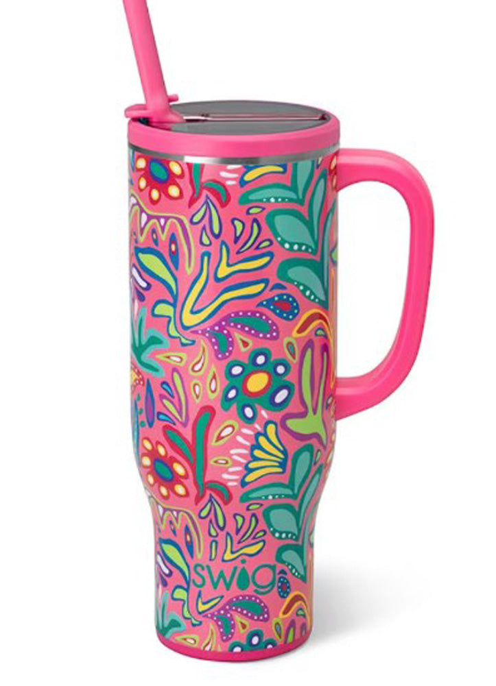 Flora Rosa Mega Mug 30oz by Swig Life