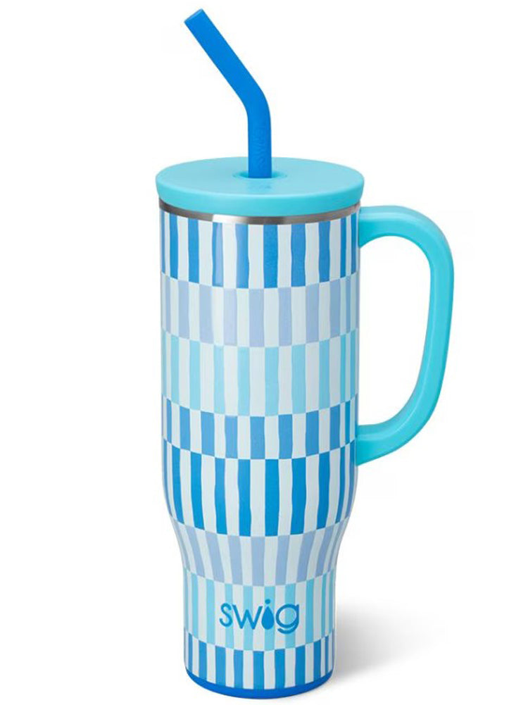 Glacier Stripe Mega Mug 30oz by Swig Life