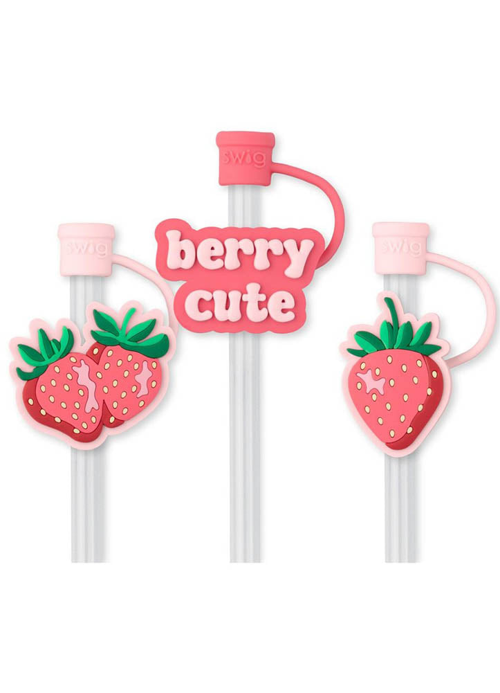 Strawberry Shortcake Straw Topper Set by Swig Life