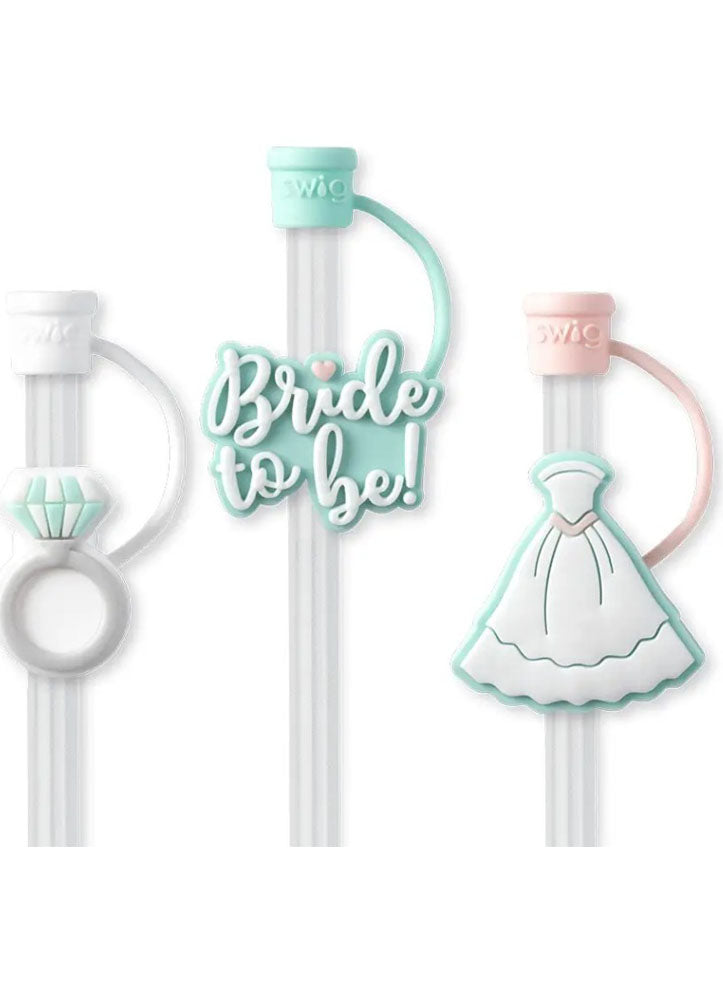 Bride To Be Straw Topper Set by Swig Life
