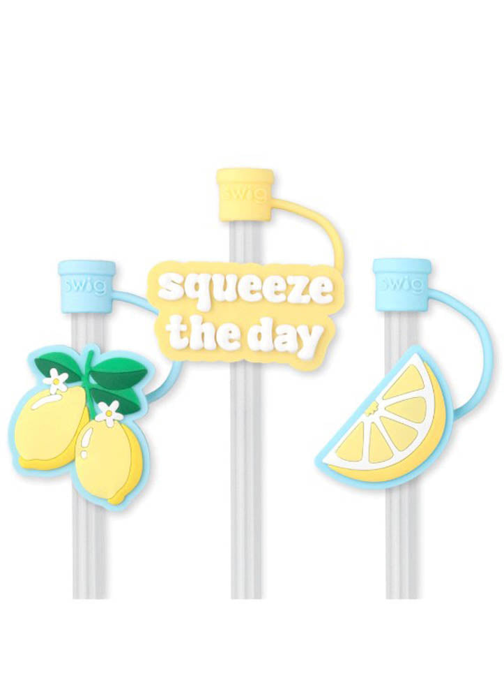 Lemon Meringue Straw Topper Set by Swig Life