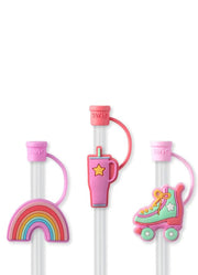 Roller Rink Straw Topper Set by Swig Life
