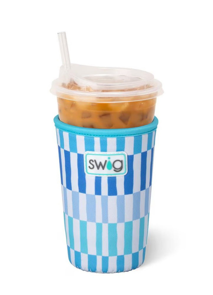 Glacier Stripe Iced Cup Coolie Medium by Swig Life