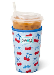 Cherry Pop Iced Cup Coolie Medium by Swig Life