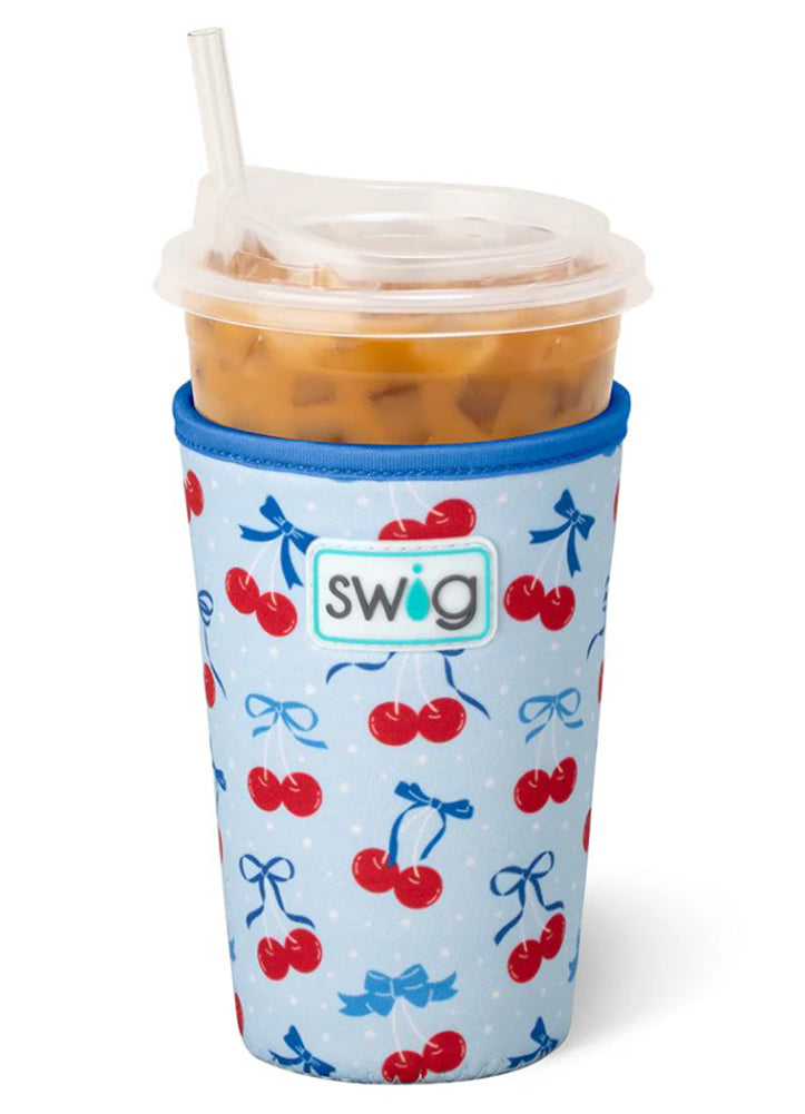 Cherry Pop Iced Cup Coolie Medium by Swig Life