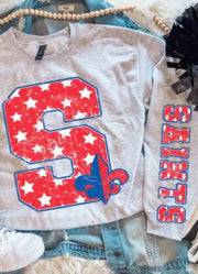 Saints Oh My Stars Sweatshirt by Southern Babe