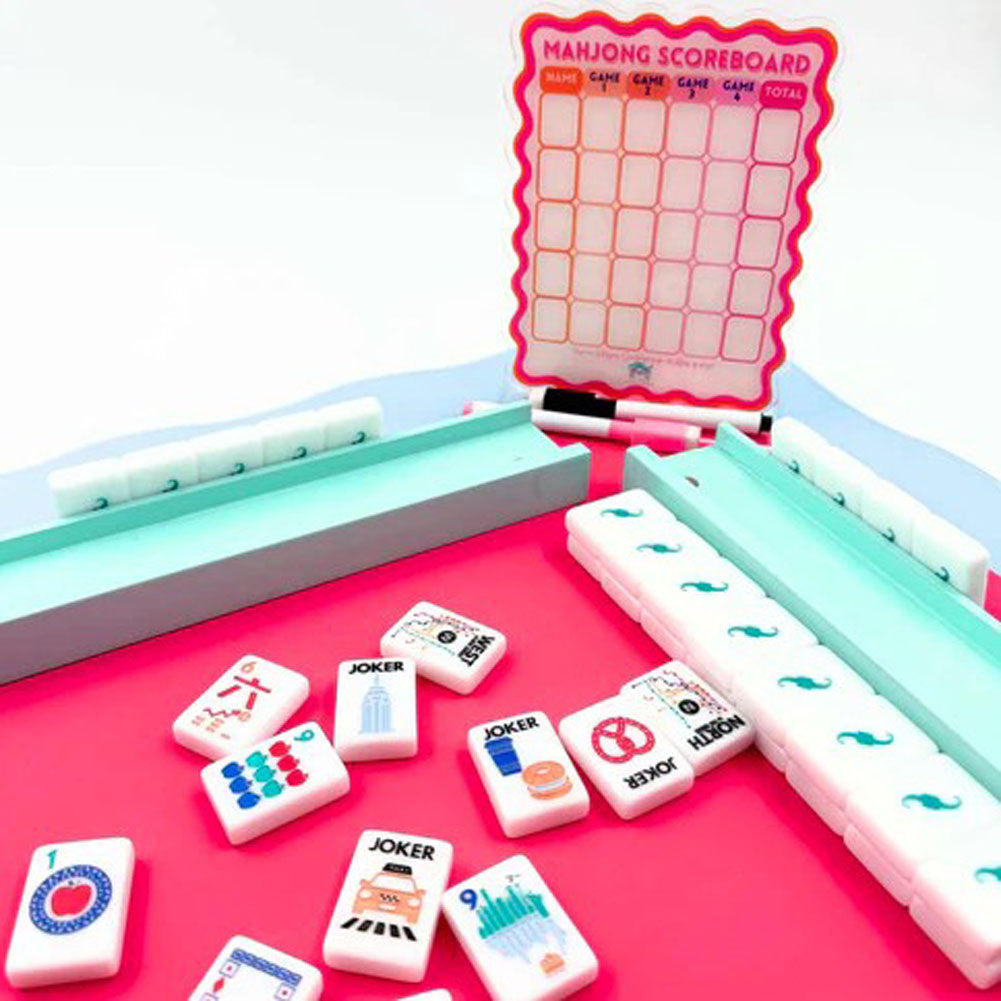 Mahjong Scoreboard Pink/Orange by My Fair Mahjong