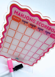 Mahjong Scoreboard Pink/Orange by My Fair Mahjong