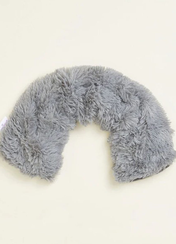 Sherpa Curved Neck Wrap Grey by Warmies