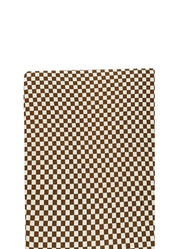 Toffee Checkered Bamboo Fitted Crib Sheet by Harp Angel Boutique