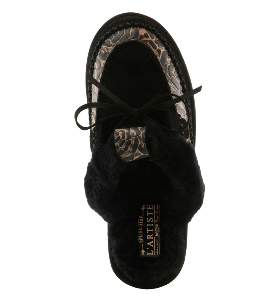 Slider in Black Multi Suede by L Artiste