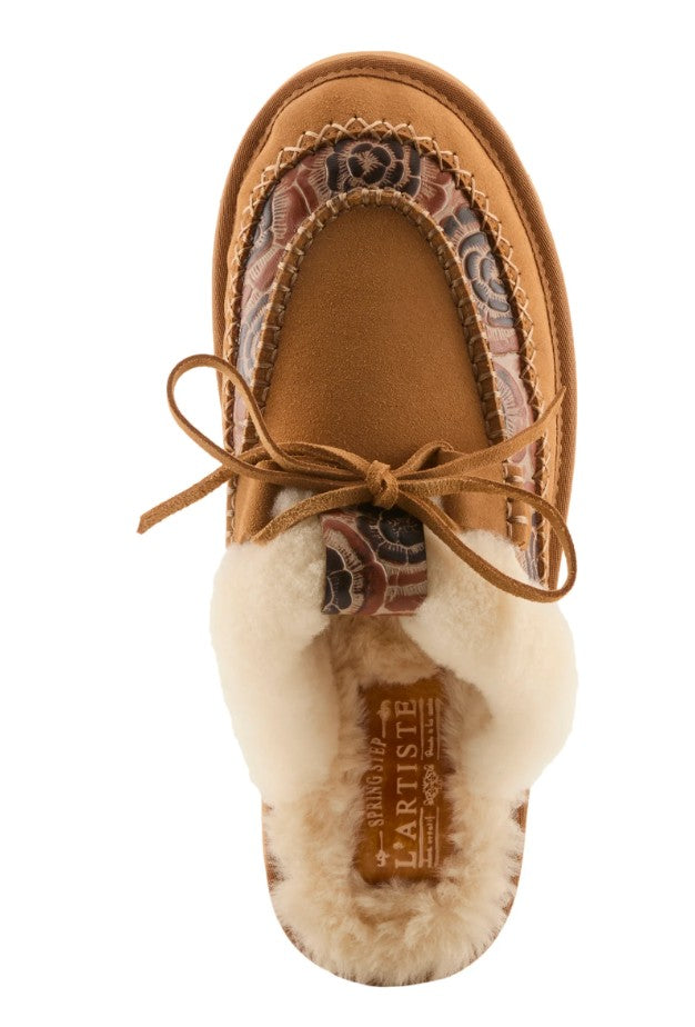 Slider in Tan Multi Suede by L Artiste