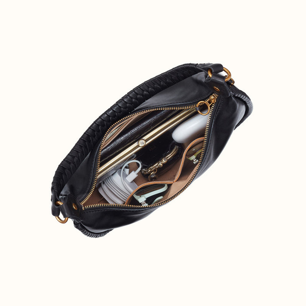 Mia Crescent Hobo Black by Hobo