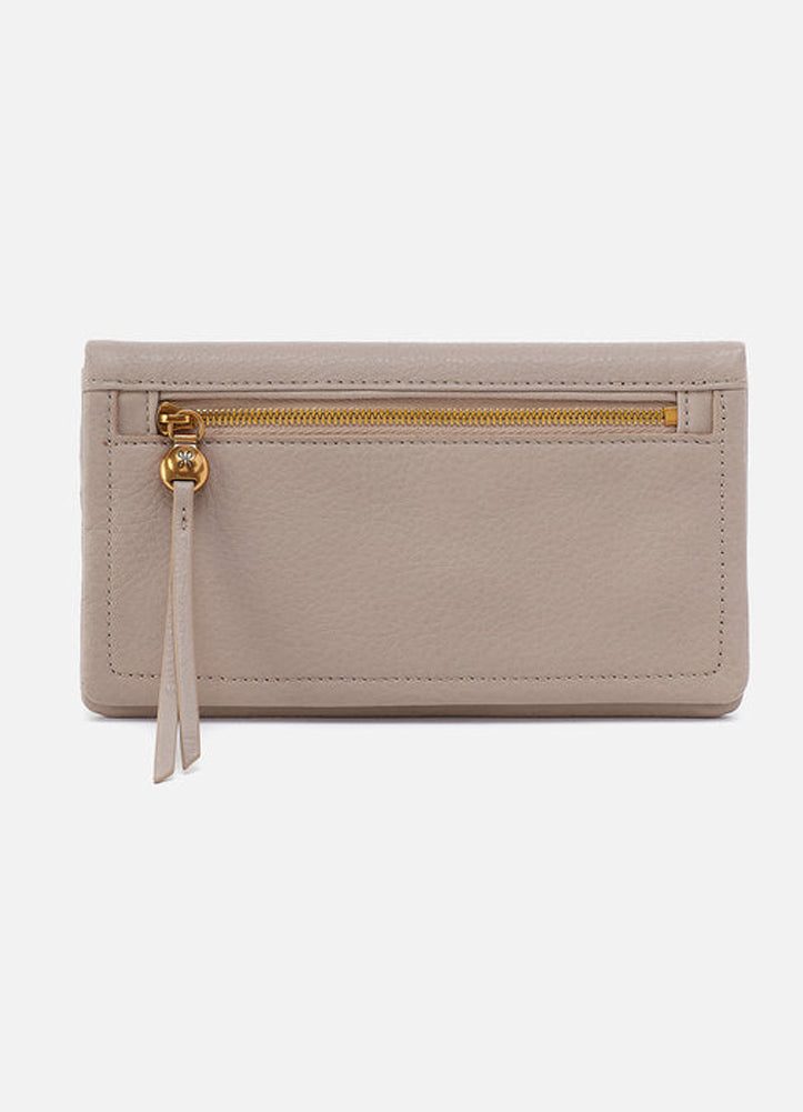 Lumen Continental Wallet in Taupe by Hobo