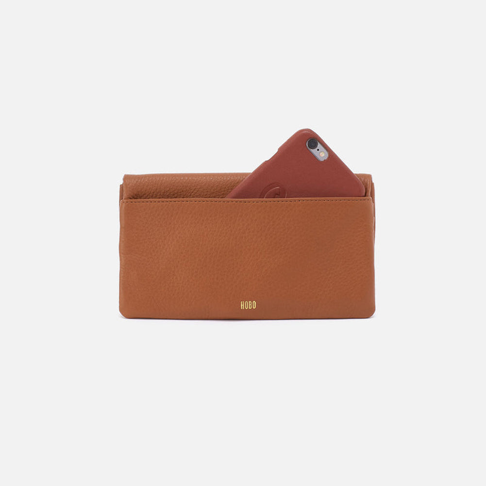 Lumen Continental Wallet in Warm Honey by Hobo