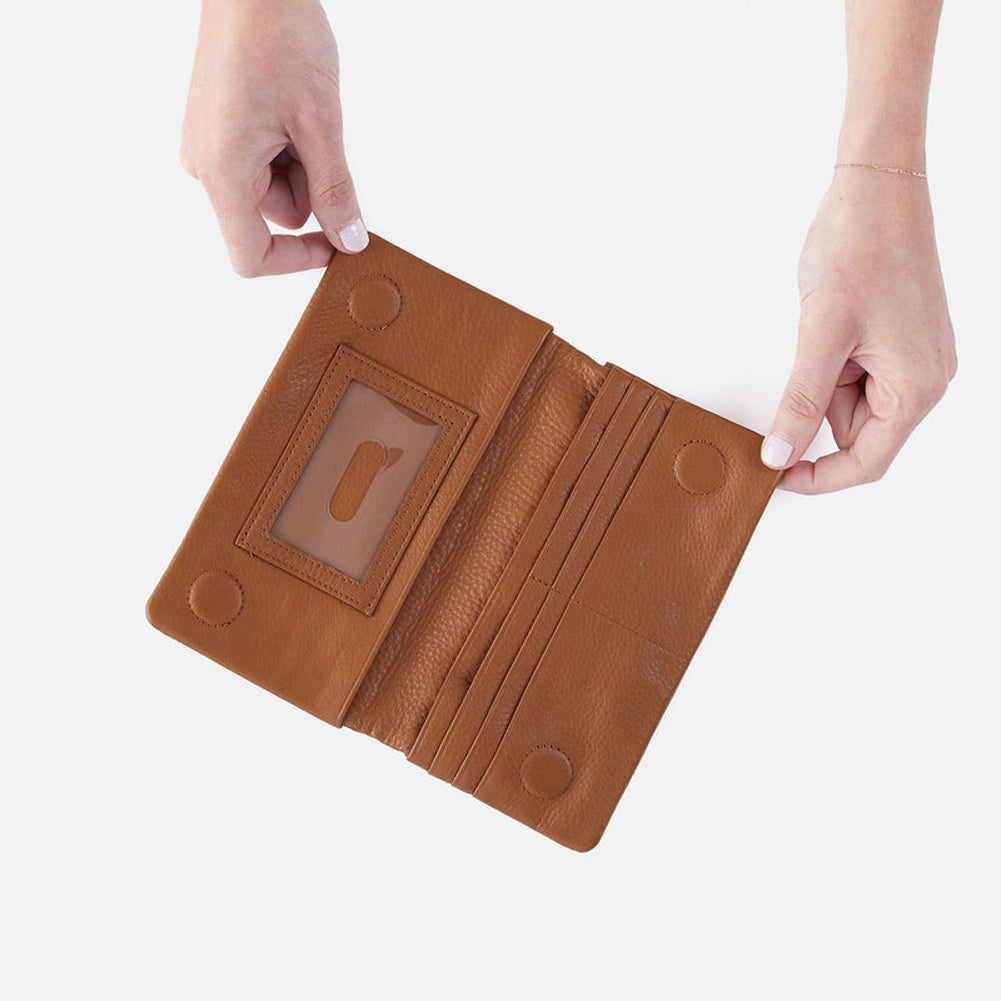 Lumen Continental Wallet in Warm Honey by Hobo