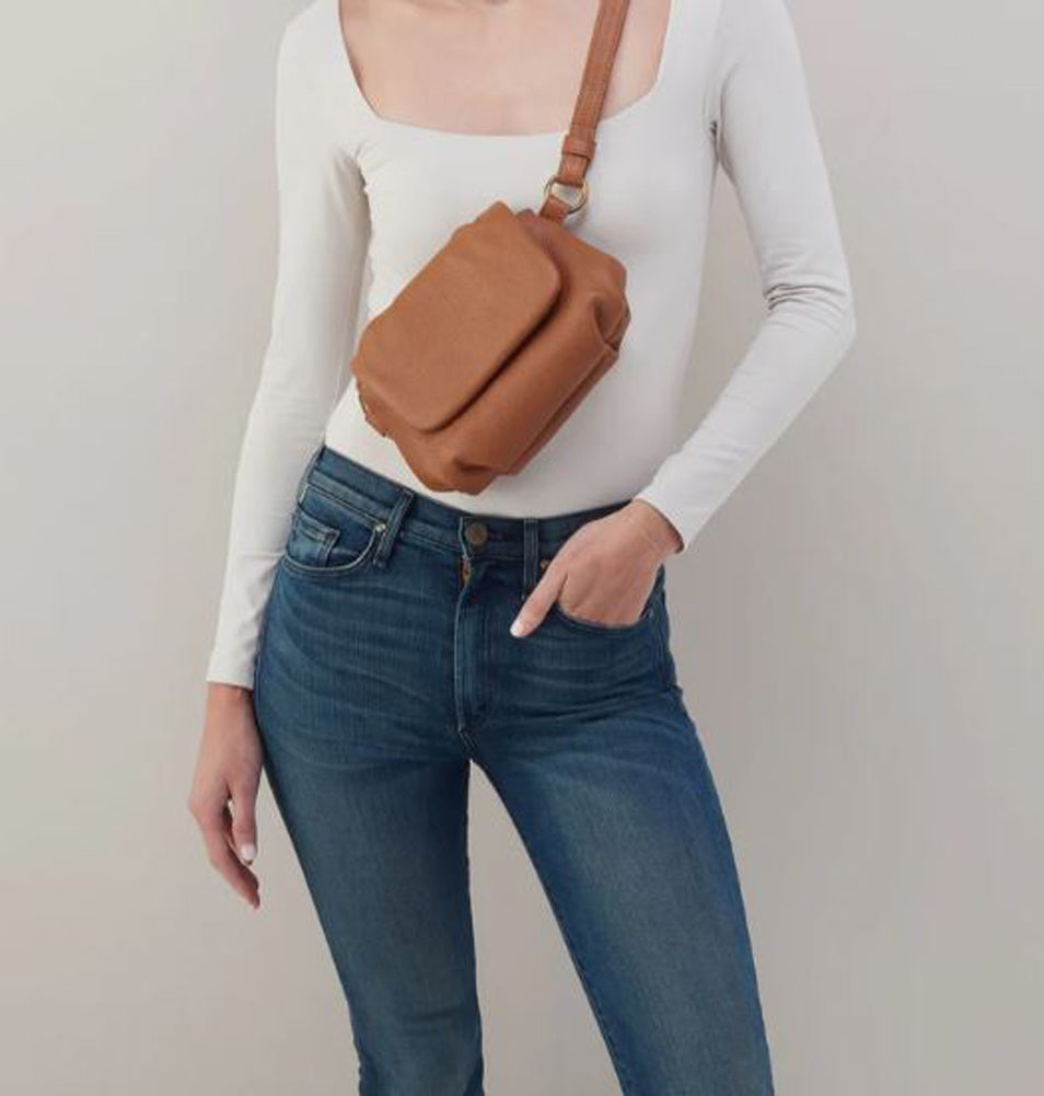 Harley Crossbody Sling in Warm Honey by Hobo
