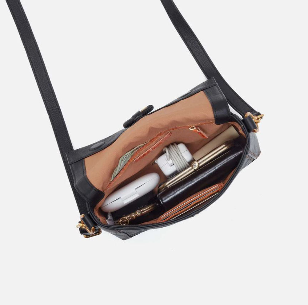 Austin Flap Crossbody Black by Hobo