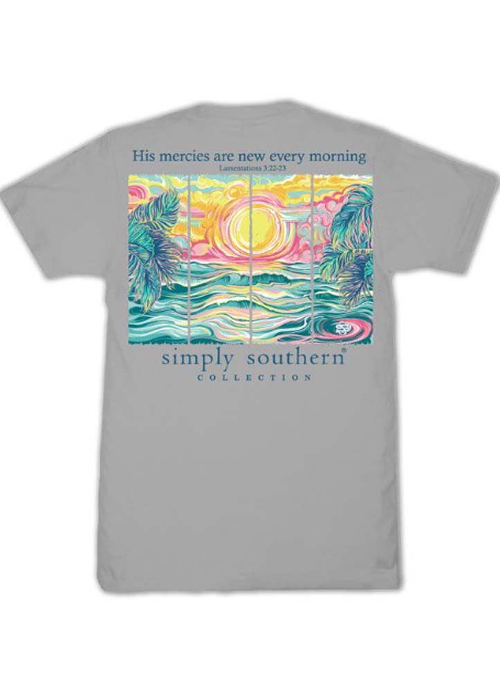 His Mercies Tee in Lunar by Simply Southern