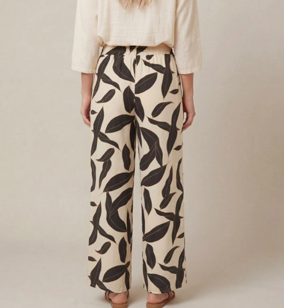 Print Pants in Black by She + Sky