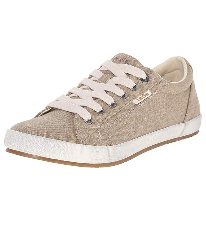 Star in Khaki Washed Canvas by Taos Footwear