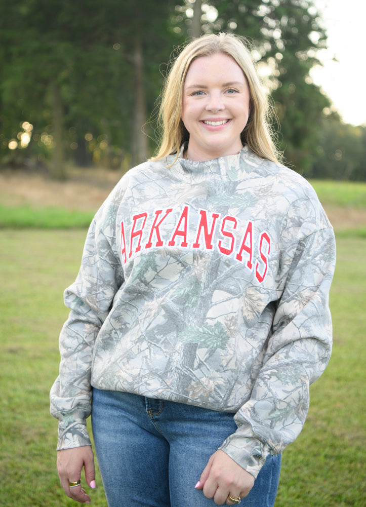 State Pride Embroidered Camo Mockneck by Social Statement