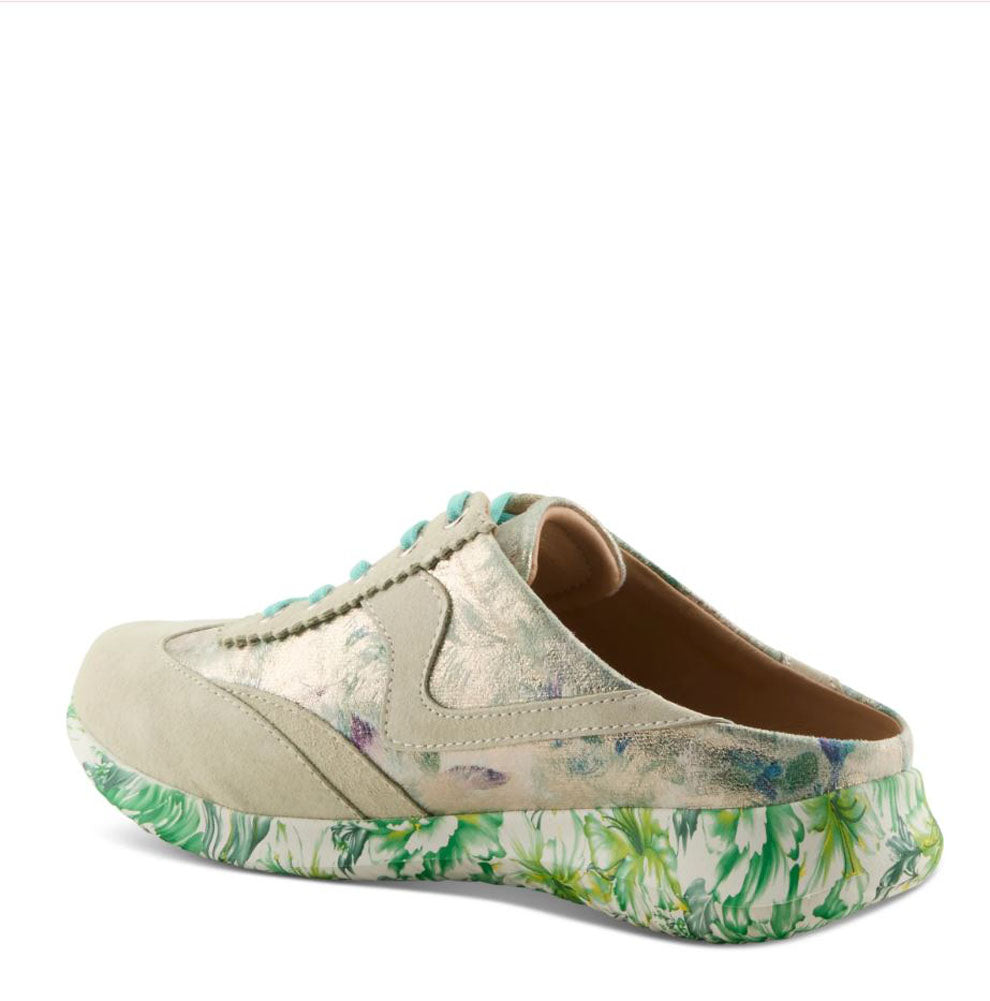 Stepinside in Mint Green Multi by L Artiste