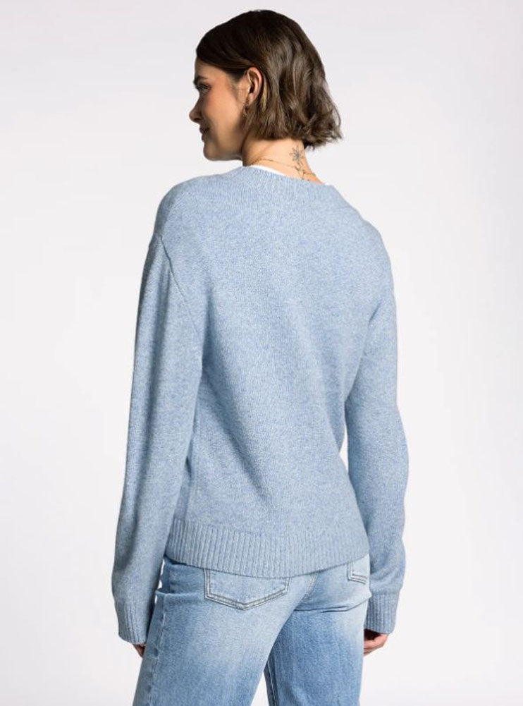 Allegiance Sweater in Heather Blue