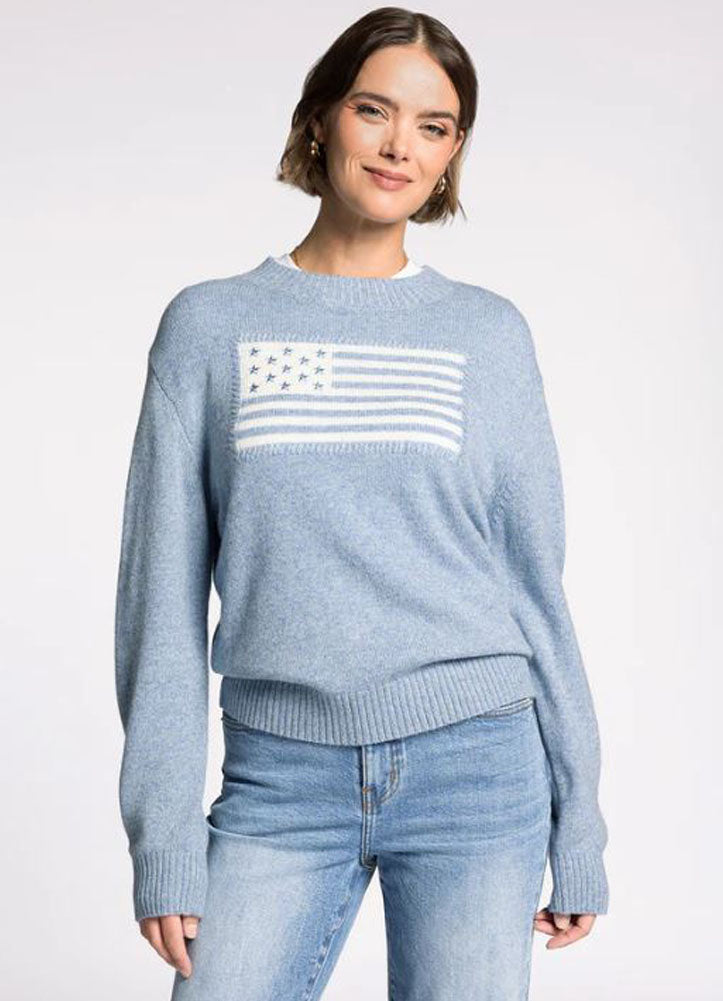 Allegiance Sweater in Heather Blue