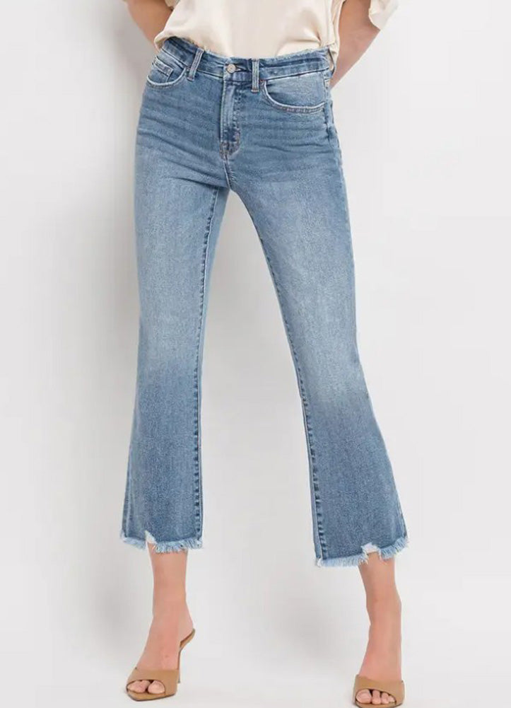HR Crop Flare Jeans by Vervet