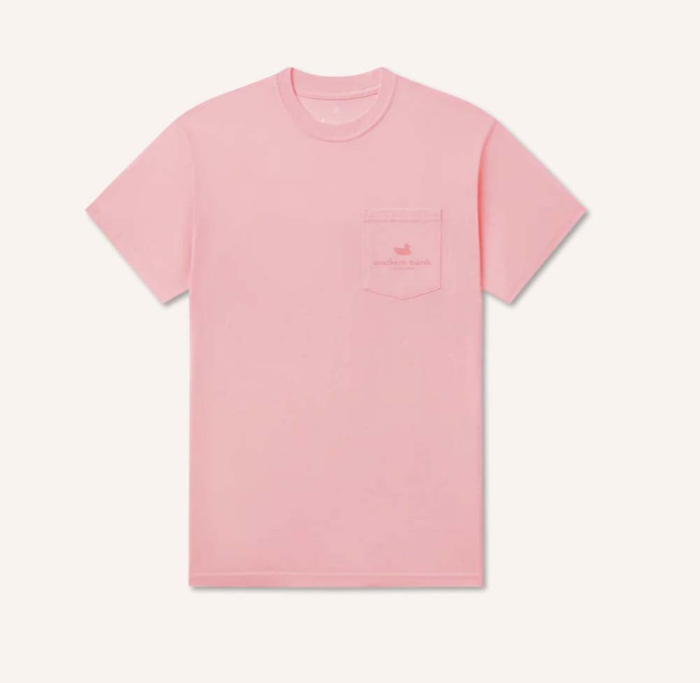 Seawash Tee Aloha Sunset in Camellia by Southern Marsh