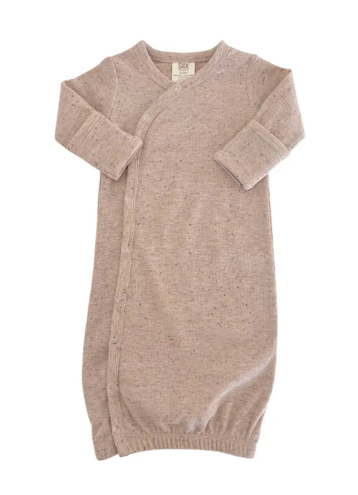 Tan Speckle Gown 0-3 M by SIIX