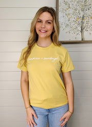 Sunshine + Sourdough Tee in Yellow by Anastasia Co