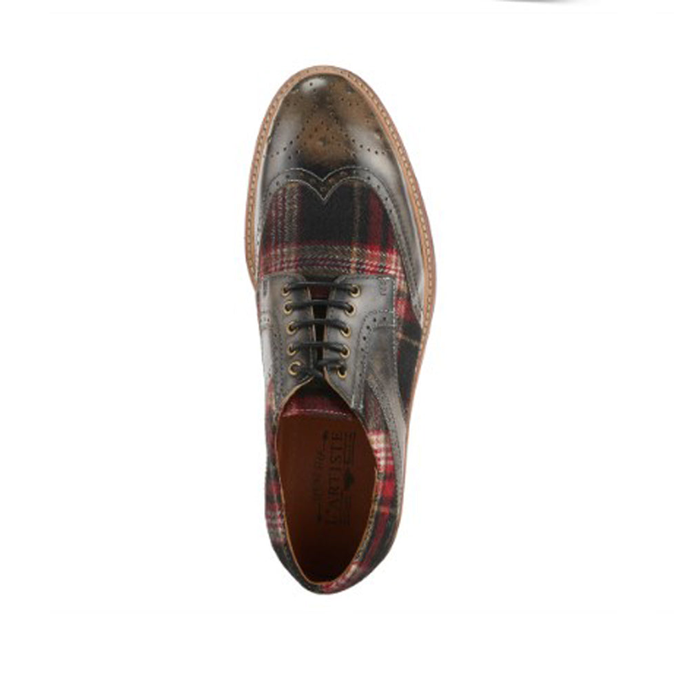 Thavo Plaid in Grey Multi by L Artiste