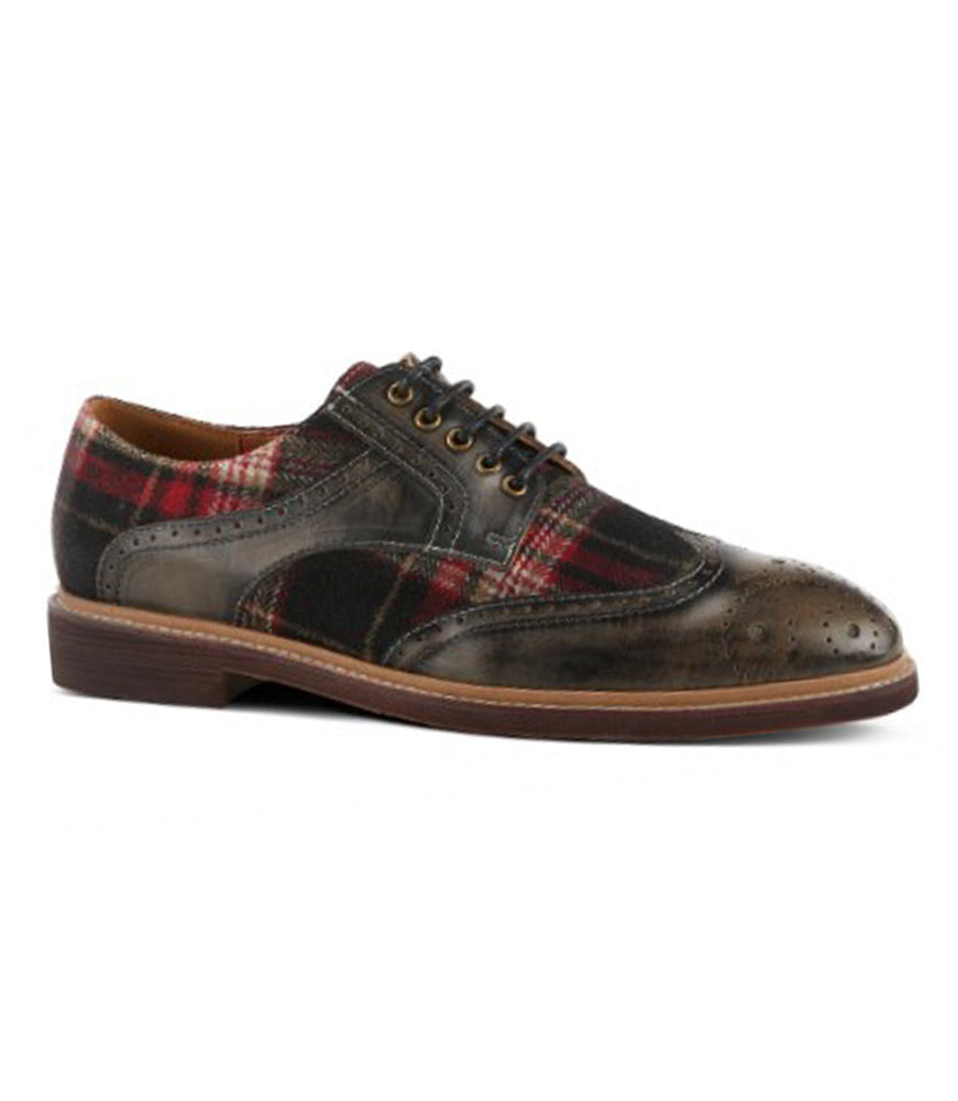 Thavo Plaid in Grey Multi by L Artiste