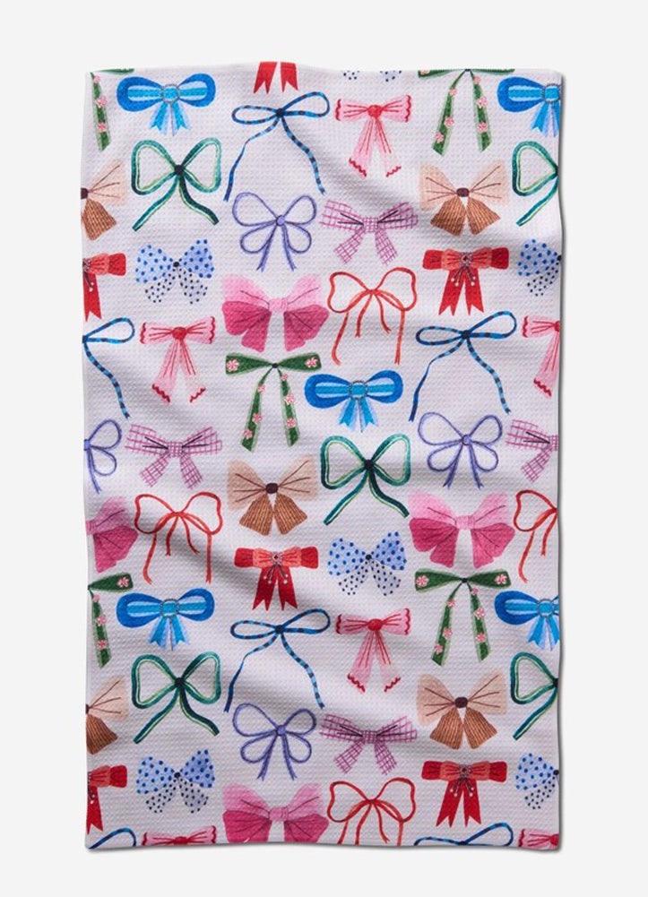 Bows Tea Towel by Geometry