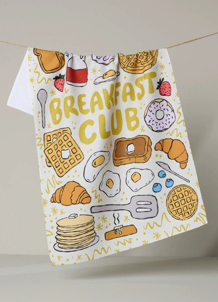 Breakfast Club Tea Towel by Geometry