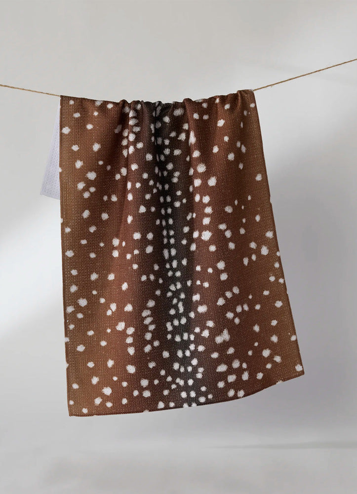 Doe Trail Tea Towel by Geometry