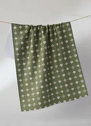 Green Gables Tea Towel Green by Geometry