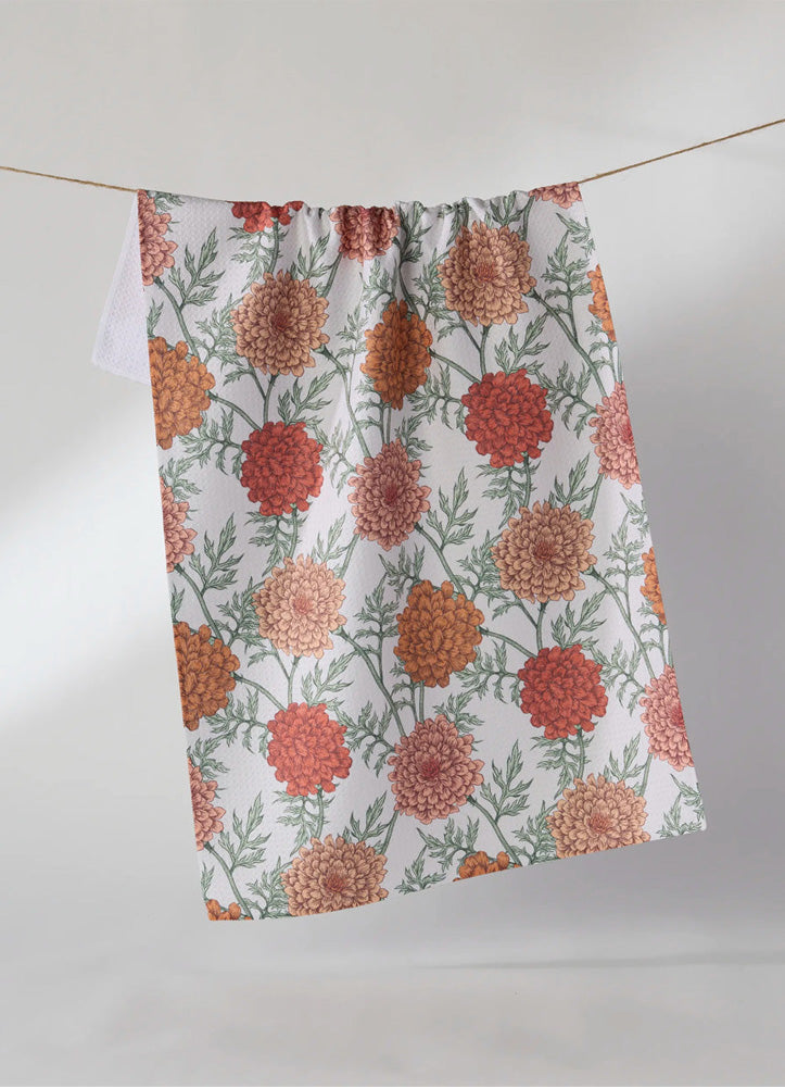 Marigold Manor Tea Towel Marigold by Goemetry