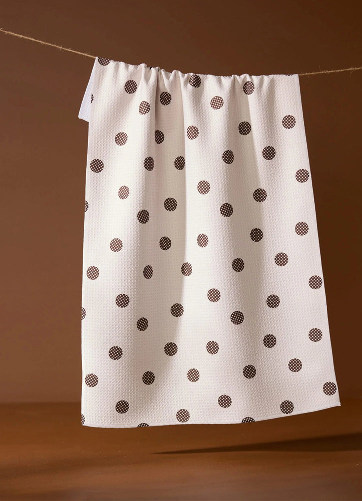 Polka Picnic Tea Towel by Geometry