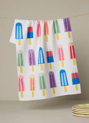 Poppy Popsicles Tea Towel by Geometry
