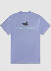 Seawash Tee Authentic in Dark Bluebonnet by Southern Marsh