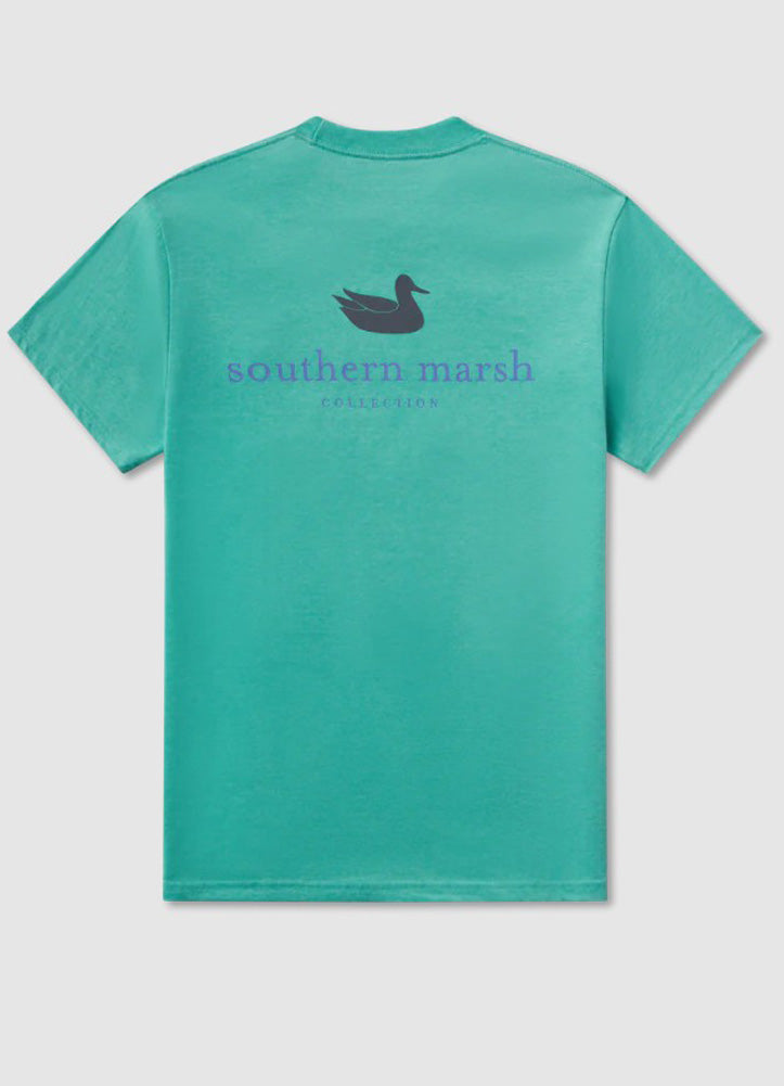 Seawash Tee Authentic in Kelly Green by Southern Marsh