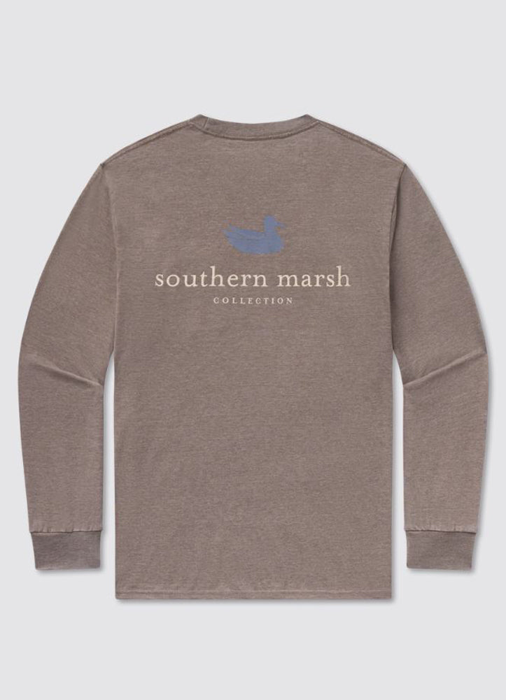 Seawash Tee Authentic in Washed Dark Shale by Southern Marsh
