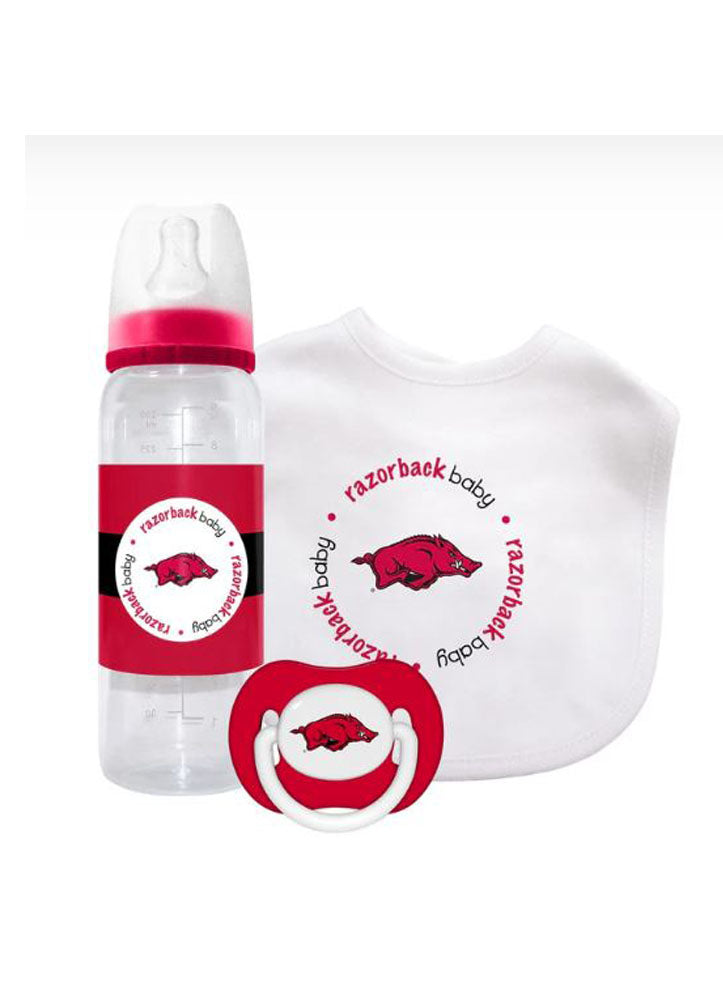 Arkansas Razorbacks 3 Piece Baby Gift Set by Masterpieces Puzzles